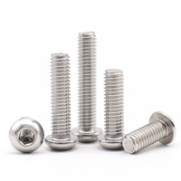 M2-M12 ISO 7380 Stainless Steel Hex Socket Pan Button Head Bolt Screw Nut Washer SS304/316 Custom Sizes