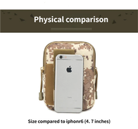 Sac de taille tactique 800D, rangement pour téléphone portable, pochette tactique, sac bandoulière, sac de vélo, sac de rangement tactique