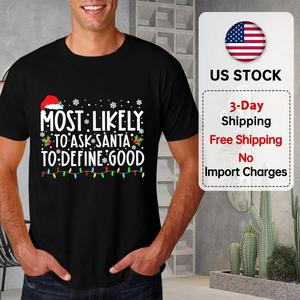 Camiseta de luces navideñas para hombre, camiseta de vacaciones a juego familiar, camisetas divertidas de manga corta, regalo para hombres, mujeres, niños y jóvenes - Product Image 1