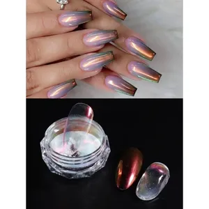 1 G 1 PCS Polvo para uñas, pigmento holográfico iridiscente efecto sirena, polvo para frotar, purpurina, esmalte en gel, decoración para manicura - Product Image 4