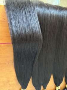 Extensions de cheveux vierges bruts vietnamiens à prix d'usine, en vrac, 6 à 32 pouces, noires, Remy, ondulées, haute qualité, dentelle HD, extensions de cheveux humains - Product Image 5