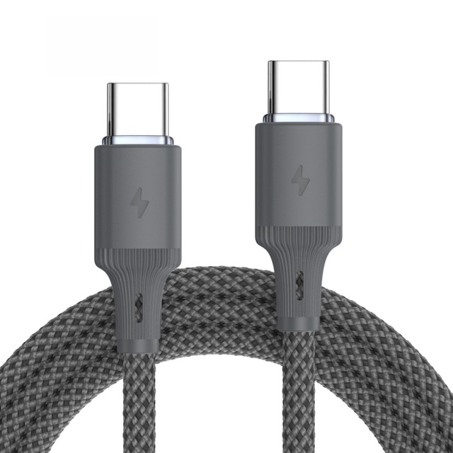Braided USB-C to USB-C Charger for IPhone Samsung 60W SuperCharge Type-C to Type-C Cable for IPhone Data Transfer Cable