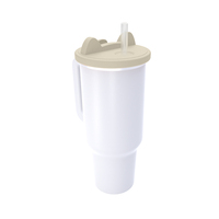 Gobelet isotherme sous vide personnalisé en silicone de qualité alimentaire 40 oz, anti-fuite, tasse à café 40 OZ, gobelet isotherme avec couvercle compatible avec le bouchon à paille Stanley