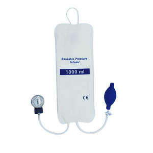 1000mL manuel basınç infüzyon çantası: hassas basınç izleme için Metal göstergesi - Product Image 1