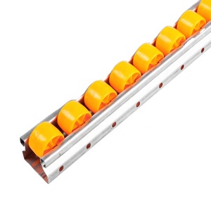 Convoyeur <span class=keywords><strong>à</strong></span> roues portable en PE avec rails <span class=keywords><strong>à</strong></span> rouleaux largement utilisé pour les supports coulissants dans les industries de vente au détail Nouvel état en plastique - Product Image 1