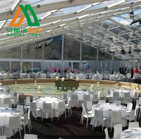 Grande Tente de Réception Extérieure Transparente Pas Chère pour 800 Personnes, Idéale pour Mariage et Événements