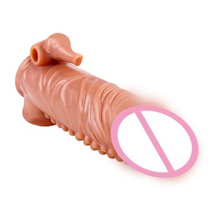 Condón Reutilizable Texturizado con Cuentas, Extensor <span class=keywords><strong>de</strong></span> Pene, Funda para Pene, Anillo para Pene, Dildo, Juguetes Sexuales para Hombres - Product Image 4