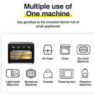 Hot Sale Oil-Free Square Digital Control 25L Air Fryer Multi-Function Fast Cooking Baking & Roast for Home Use Oil-free Air - Product Image 5