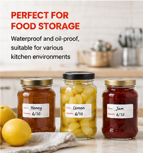 Self-Adhesive Rectangular Paper <b>Labels</b> Writable for Food Packaging Daily Necessities - Product Image 3