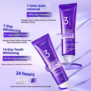 <span class=keywords><strong>Dentifrice</strong></span> Personnalisé OEM ODM Formule Perles Violette Correctrice de Couleur Blanchissante Élimination des Taches Jaunes et de la Mauvaise Haleine 100g pour Usage Domestique et Industriel - Product Image 3