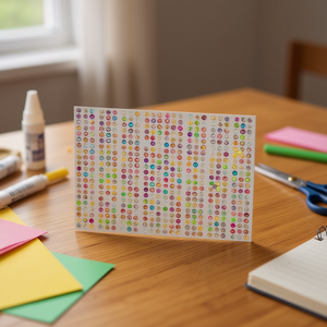 Adesivo con strass scintillanti ILAN 32 cm, design colorato e brillante per artigianato e decorazioni - Product Image 3