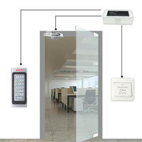 Serrure magnétique électrique 180KG/280KG + 125khz/13.56mhz clavier FRID en métal + bouton de sortie + Kit de système de contrôle d'accès aux cartes RFID