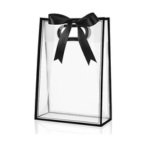 Sacs en plastique transparents personnalisés avec message de remerciement pour emballage cadeau et shopping, pour petites entreprises