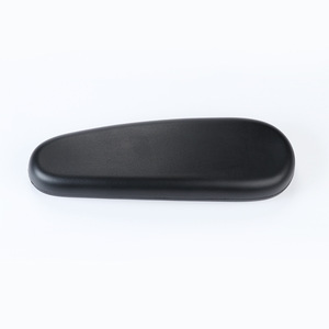 Reposabrazos de PU para Silla de Oficina, Negro, Fijo, Cómodo, Accesorio de Hardware, Juego de 2 Piezas - Product Image 2