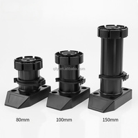 Pieds de table réglables en plastique de haute qualité pour armoire, support latéral, installation facile, pour cuisine et usage domestique