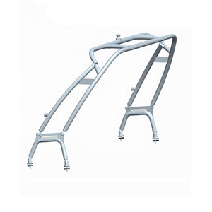 LaunchX Aluminium Front Facing Boat Tower Polished Black Wake Tower - Product Image 1