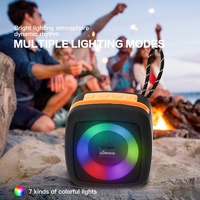 Nuevo Altavoz Inalámbrico Portátil de 5W con Asa, Iluminación LED RGB, AUX, USB, FM, TF, Subwoofer, Listo para Enviar