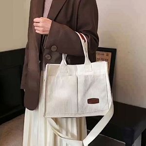New Fashion Cotton Grocery Eco Friendly Shopper Zipper Women's Tote <b>Bags</b> with Printed logo and Straps - Product Image 4