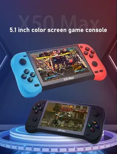 X50-MAX 5.1 inç el konsolu taşınabilir Video oyunu oyuncu için TV çıkışı ile <span class=keywords><strong>PS1</strong></span> için GBA Retro tarzı - Product Image 4