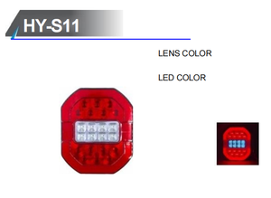 Nouveau feu arrière LED rectangulaire robuste 12/24V 100% étanche avec fonctions Stop, Clignotant et Marche arrière pour Bateau, Remorque, Camping-car, Fourgonnette - Product Image 5