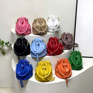 Autumn Winter Women'S Portable Bucket <b>Bag</b> <b>Soft</b> Pu <b>Leather</b> Drawpack Litchi Pattern Zip Ladies Crossbody <b>Bag</b> - Product Image 1