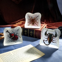 Poids-papier en résine de tarantelle géante réaliste en lucite transparente, décoration de bureau pour le Nouvel An, la fête des pères, Halloween