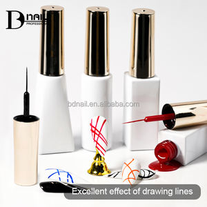 ICE NOVA Liner pintura <span class=keywords><strong>Gel</strong></span> polaco profesional Oem Etiqueta Privada Liner Nail Art 51 colores 8ml/10ml/1kg a granel Hema/Tpo/Hpma gratis - Product Image 3