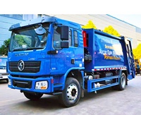 Camión Compactador de Basura Shacman 4x2 con Transmisión Manual, Buen Precio, Diésel, Camión Recolector de Residuos con Motor Central