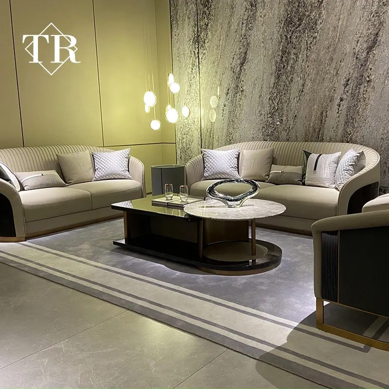 2023 Luxury furniture one two three sofa luxury sofa Italian modern living room sofa set furniture
