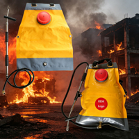 Sac à dos de pompier pliable avec pompe intégrée, réservoir d'eau flexible de 16L, 20L ou 5 gallons pour la lutte contre les incendies forestiers