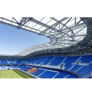 वामो पूर्वनिर्मित स्टील अखाड़ा फुटबॉल स्टेडियम छत फुटबॉल स्टेडियम निर्माण