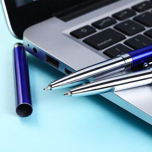 Bán Buôn 4-Trong-1 UV Phát Hiện LED Ánh Sáng Cho Stylus Pen 0.5Mm Bằng Văn Phòng Chiều Rộng Biểu Tượng Tùy Chỉnh Kim Loại Bóng Bút - Product Image 3