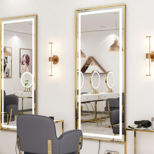 <span class=keywords><strong>Espejo</strong></span> Dorado de Pared Estilo Europeo Moderno <span class=keywords><strong>con</strong></span> Luz <span class=keywords><strong>LED</strong></span> <span class=keywords><strong>para</strong></span> Hotel, <span class=keywords><strong>Peluquería</strong></span> y Barbería - Product Image 4