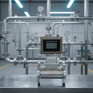 Débitmètre de turbine à gaz Rs485 Connexion à bride Débitmètre de gaz naturel Utilisé <span class=keywords><strong>pour</strong></span> le gaz naturel, le gaz combustible, le gaz de pétrole liquéfié - Product Image 1
