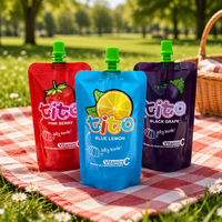 Emballage plastique personnalisé avec logo, sac d'emballage étanche, pochette à presser pour purée de fruits, vinaigrette, miel, échantillon