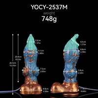 Dildo Fantasy Big Dog Knots avec seringue à eau puissante pour lavement et éjaculation, pour jeu anal et nettoyage vaginal, jouets sexuels pour adultes, vente en gros