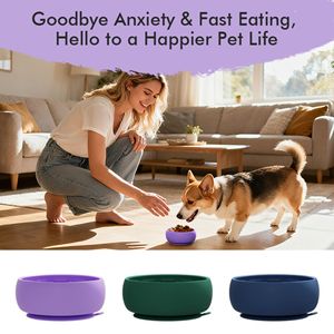 Bol à lécher en silicone de qualité alimentaire pour chiens, sans BPA, distributeur de nourriture lent pour chiens, pour la distraction - Product Image 2
