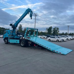 Foton Rowor 4x2 <b>Flatbed</b> Wrecker with 3 Ton 5 Ton Arm Boom Crane Slidebed Tow <b>Truck</b> for City Breakdown Recovery - Product Image 5
