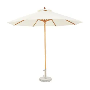 Customized Outdoor Beach Shade Umbrella Outdoor Commercial Patio Umbrella With Stone Base