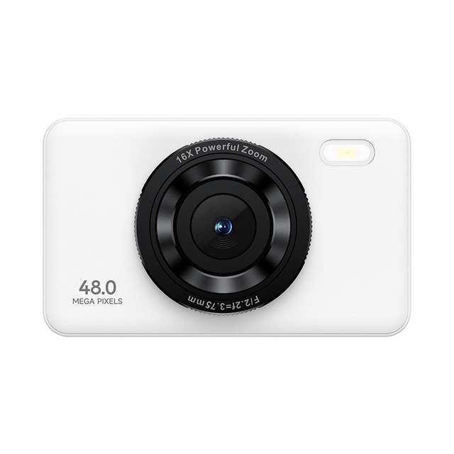 Mini Pocket Digital Camera Kids Single-Shot 48MP 16x Zoom 2.4 Inch Display Waterproof HD Feature Supports SD Outdoor Captures