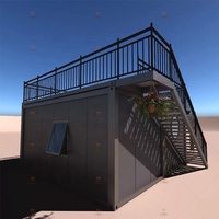 Maison préfabriquée personnalisée en conteneur de 20 pieds/40 pieds, panneaux sandwich, maisons préfabriquées en conteneur