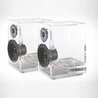 Round Driver Sealed Woofer Plexiglas gehäuse Durchscheinen des Acryl gehäuse für Lautsprecher Plexiglas Subwoofer Box