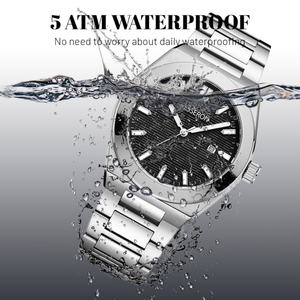 Reloj de Pulsera de Lujo para Hombre con Caja Octogonal de Acero Inoxidable 2024, Proveedor de Cajas de Reloj, Esfera Personalizada con su Logotipo, Relojes de Cuarzo - Product Image 3