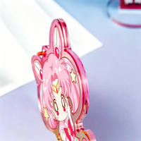 Porte-clés en acrylique personnalisé OEM, vente en gros, breloque époxy anime et dessin animé, porte-clés shaker, fournisseur de pendentifs acryliques DIY Kawaii
