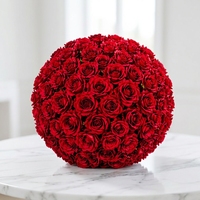 Boule de roses artificielles en soie, style moderne, décoration pour mariage, fête, événement, tailles 30-60 cm, haute qualité, durable, incassable