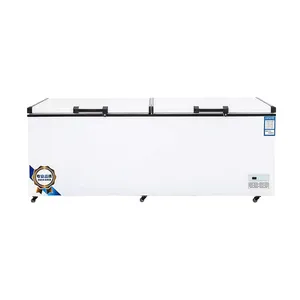 Stock 458L Congelador de arcón profundo Compresor Refrigerador horizontal