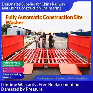 Máquina de lavado de ruedas para construcción totalmente automática, tipo rodillo completamente cerrado para proyectos de construcción, con fregadero de lavado de vehículos sin necesidad de base. - Product Image 1