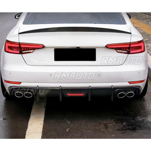 สำหรับ Audi A4 S4 B9 2017-2019 ชุดแต่งกันชนหลัง ลิปสปลิตเตอร์ ดิฟฟิวเซอร์ ชุดแต่งตัวถังรถยนต์ ฝาครอบป้องกันกันชน อุปกรณ์ตกแต่งรถยนต์ - Product Image 4