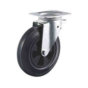 Industrielle Hochleistungs-Mülleimer rad 6 "& 8" Vollgummi-Richtungs rollen 300kg Tragfähigkeit - Product Image 5