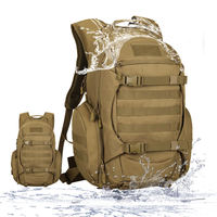 Sac à dos tactique de survie unisexe Oxford imperméable MOLLE camouflage pour trekking, protection et activités de plein air, randonnée, chasse 36-56L